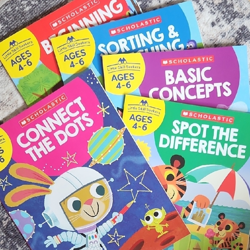 Scholastic Kids Learning Books Set - Colorful Educational Fun
